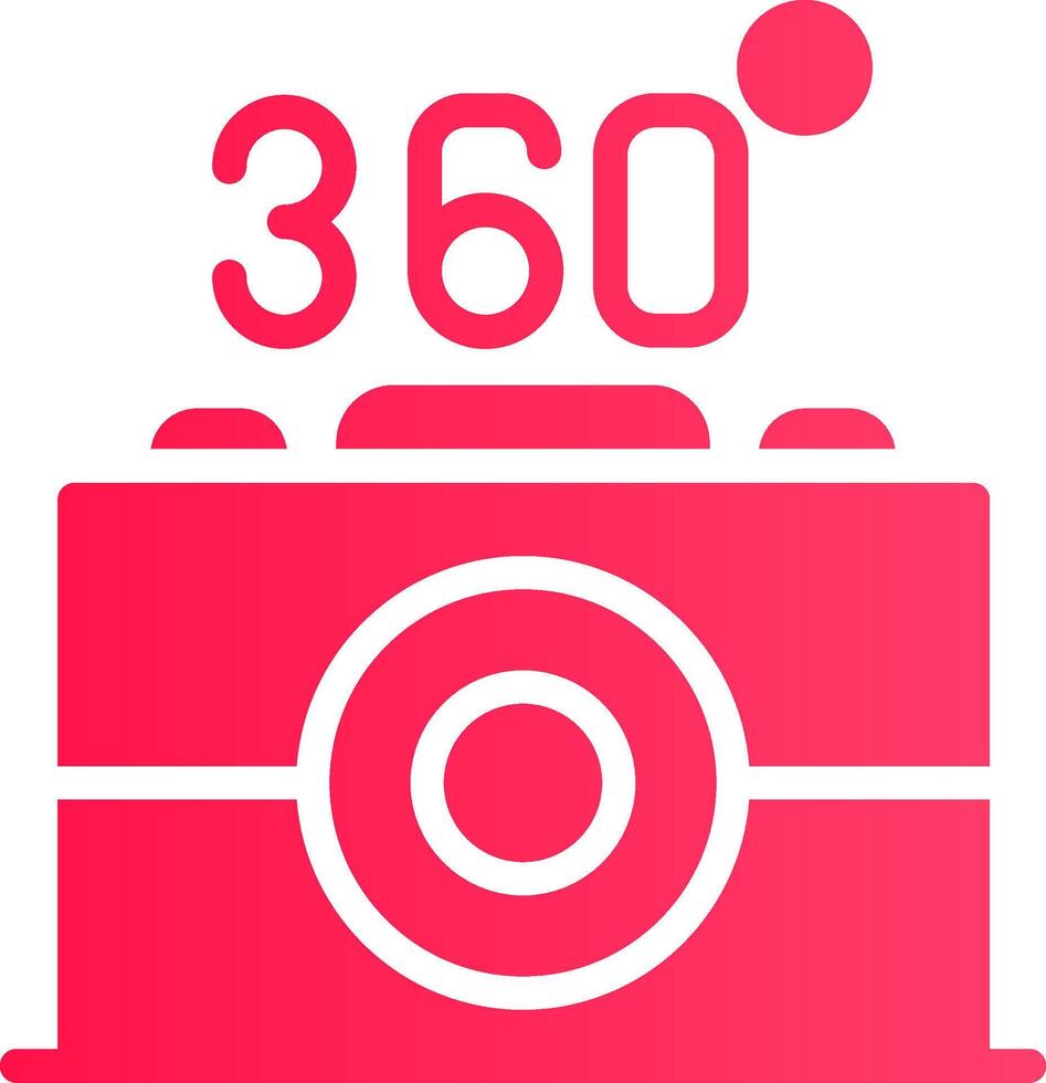 360 telecamera creativo icona design vettore