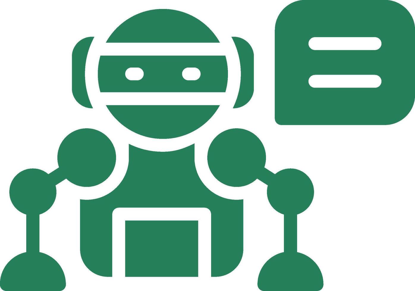 inteligente Chiacchierare Bot creativo icona design vettore