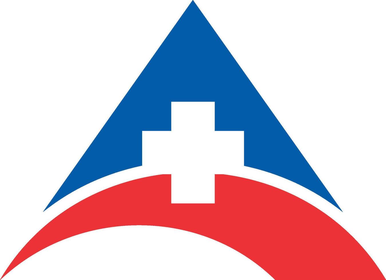 triangolo astratto costruzione vettore logo