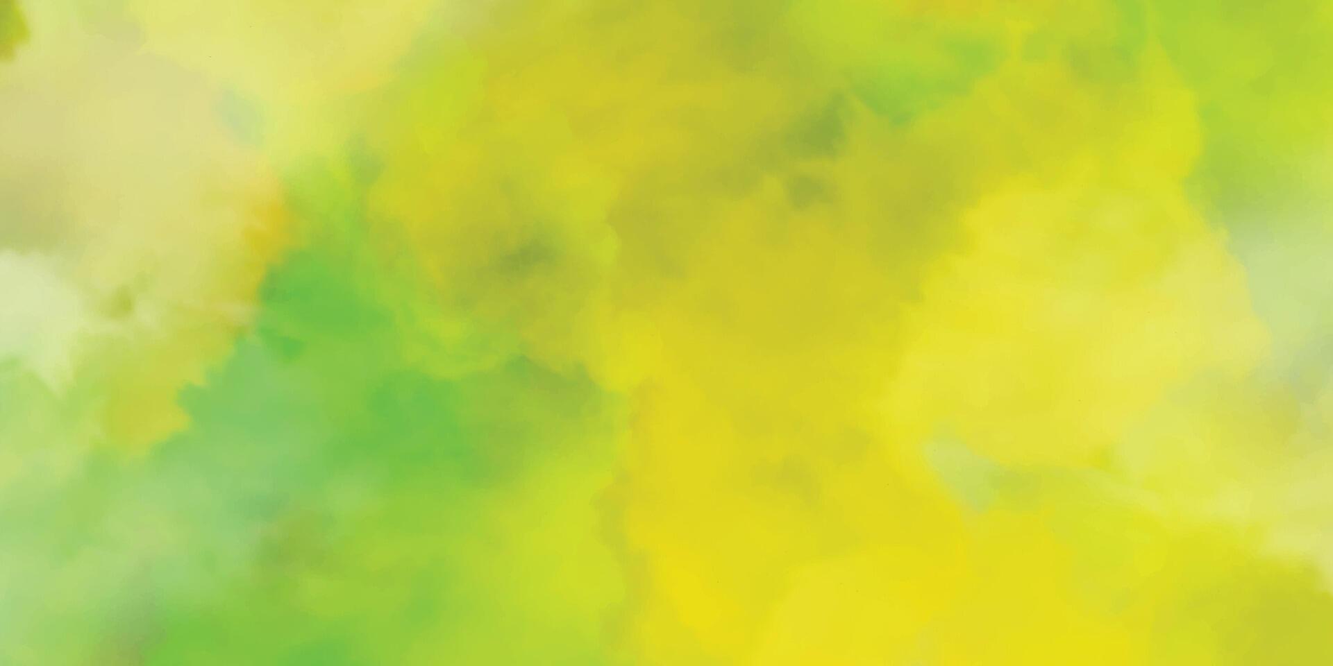 astratto colorato sfondo con acquerello. acquerello cielo verde sfondo. astratto verde grunge struttura. verde e giallo sfondo vettore