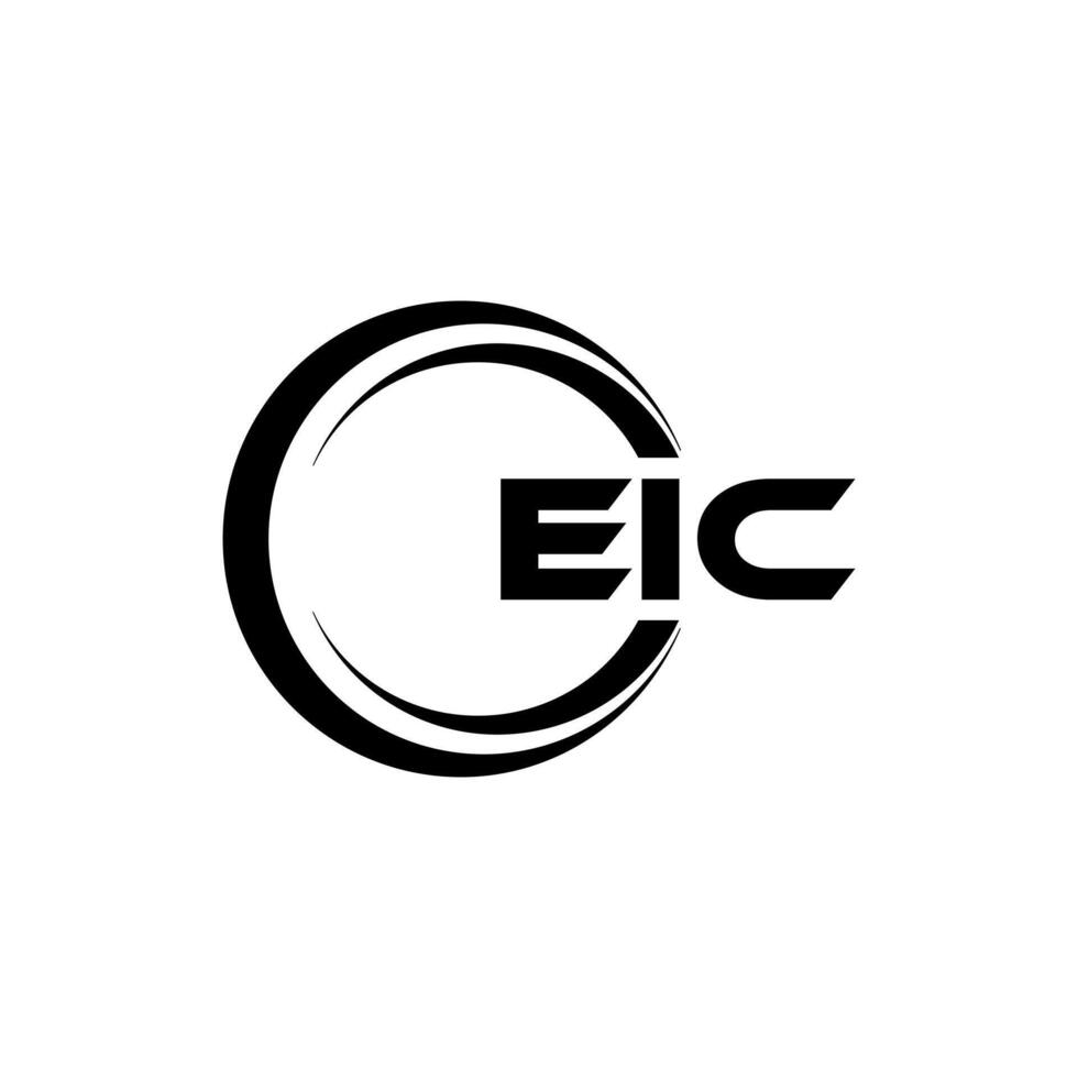 eic lettera logo disegno, ispirazione per un' unico identità. moderno eleganza e creativo design. filigrana il tuo successo con il Impressionante Questo logo. vettore