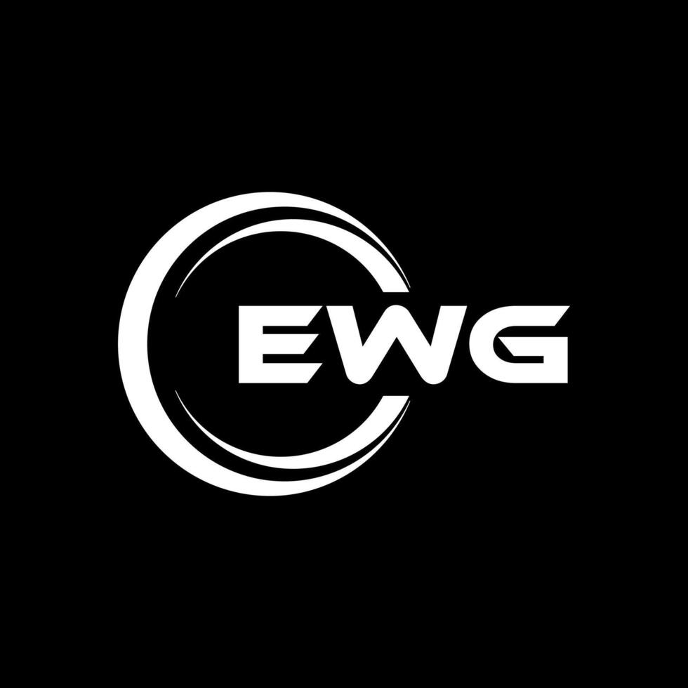 ewg lettera logo disegno, ispirazione per un' unico identità. moderno eleganza e creativo design. filigrana il tuo successo con il Impressionante Questo logo. vettore