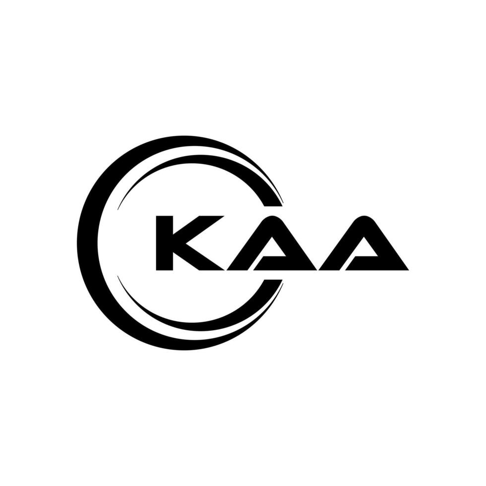 kaa lettera logo disegno, ispirazione per un' unico identità. moderno eleganza e creativo design. filigrana il tuo successo con il Impressionante Questo logo. vettore
