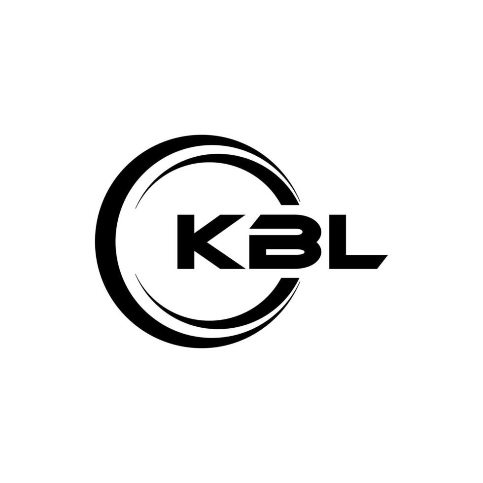 kbl lettera logo disegno, ispirazione per un' unico identità. moderno eleganza e creativo design. filigrana il tuo successo con il Impressionante Questo logo. vettore
