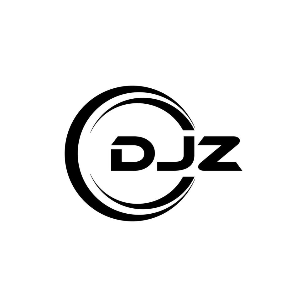 djz lettera logo disegno, ispirazione per un' unico identità. moderno eleganza e creativo design. filigrana il tuo successo con il Impressionante Questo logo. vettore