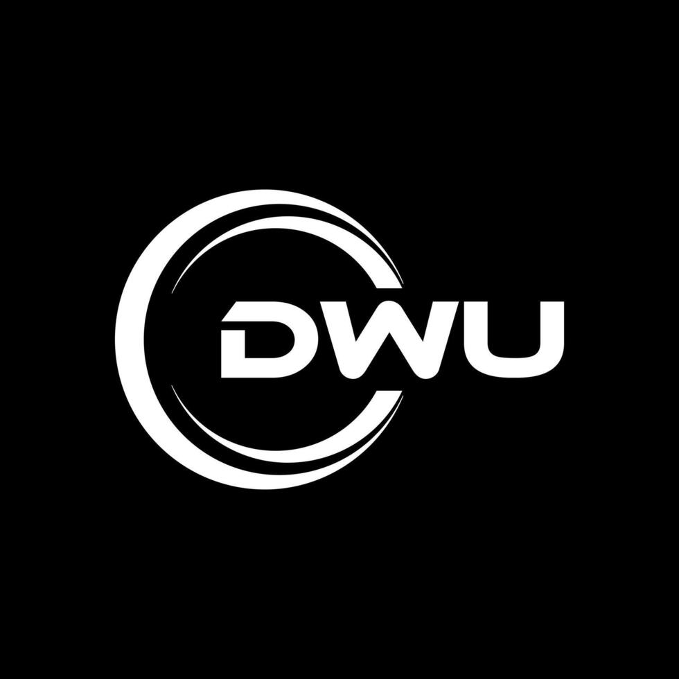 dwu lettera logo disegno, ispirazione per un' unico identità. moderno eleganza e creativo design. filigrana il tuo successo con il Impressionante Questo logo. vettore