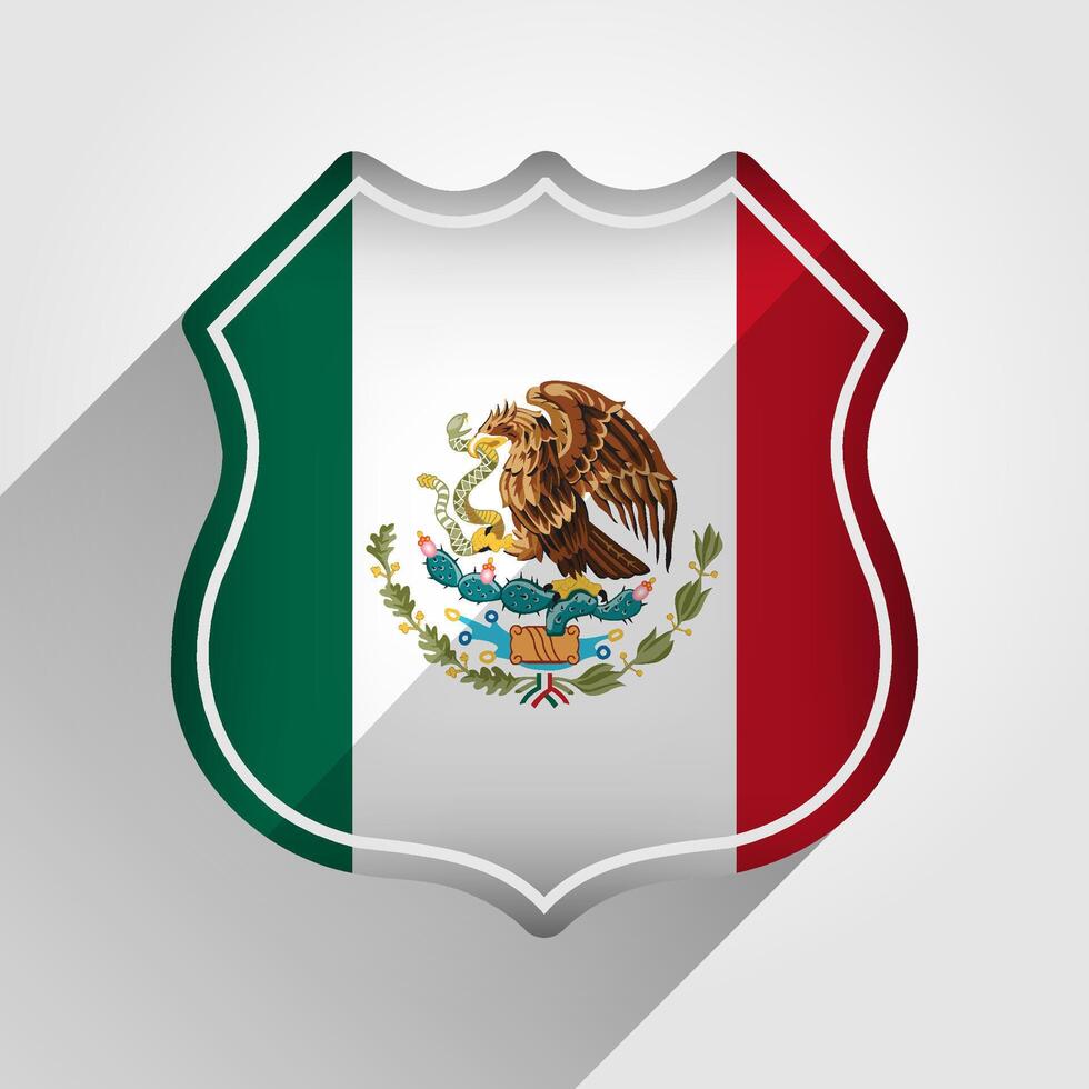 francese Messico bandiera strada cartello illustrazione vettore