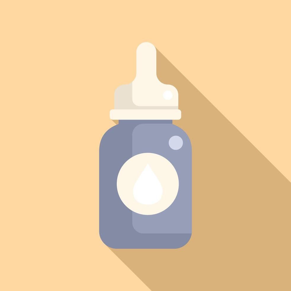 bottiglia assistenza sanitaria icona piatto vettore. cura iniezione allergia vettore