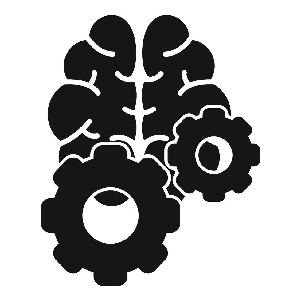 cervello idea Ingranaggio icona semplice vettore. giudizio Motivo innovazione vettore