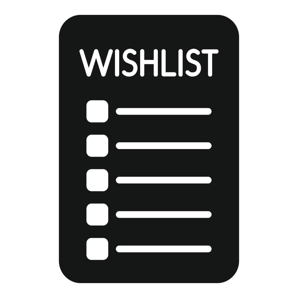 carta desiderio elenco icona semplice vettore. chiave desiderio elementi vettore