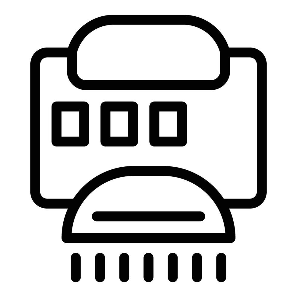 soffiaggio mano asciugatrice icona schema vettore. elettrico caldo flusso d'aria macchinari vettore