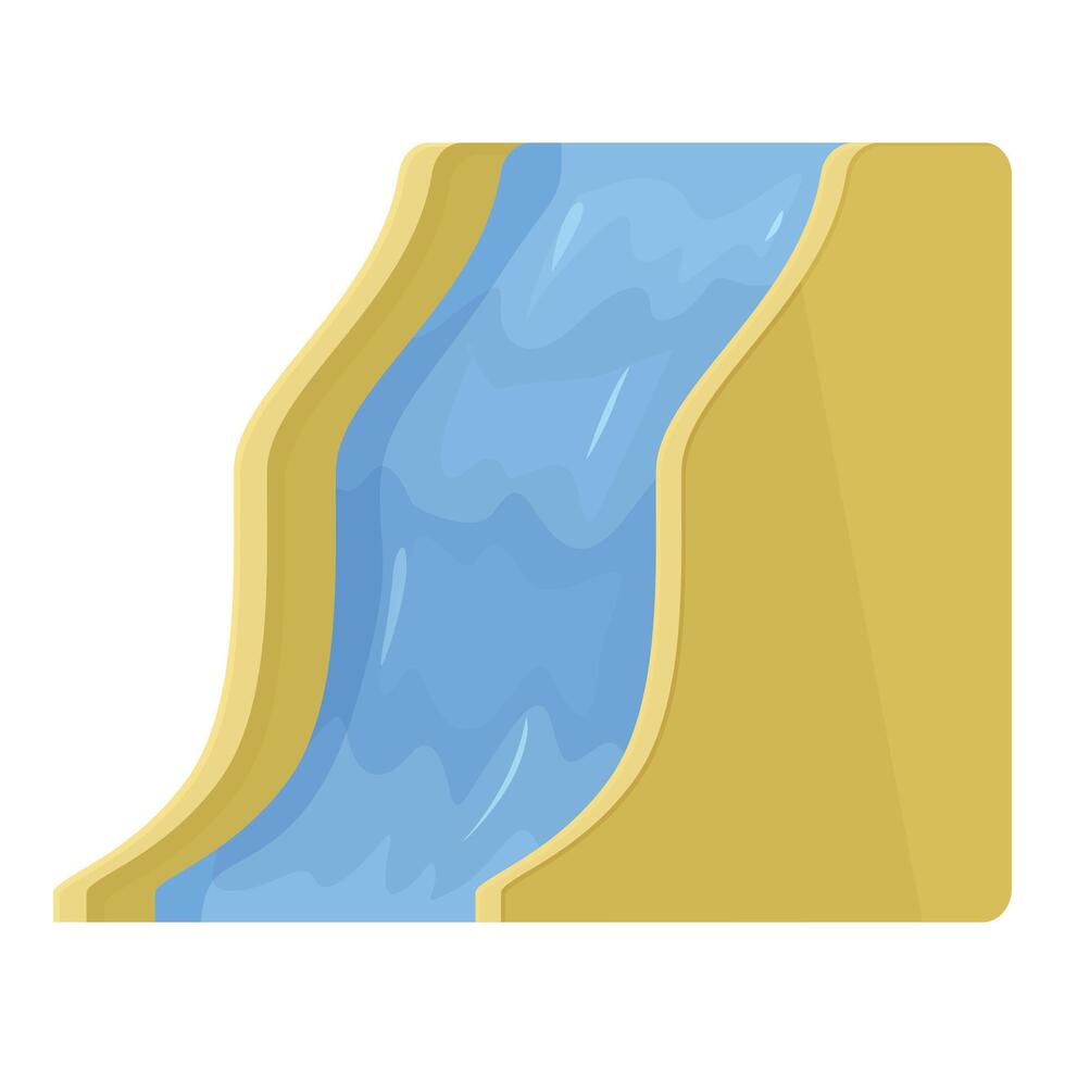 acqua diapositiva festa icona cartone animato vettore. estate vacanza vettore