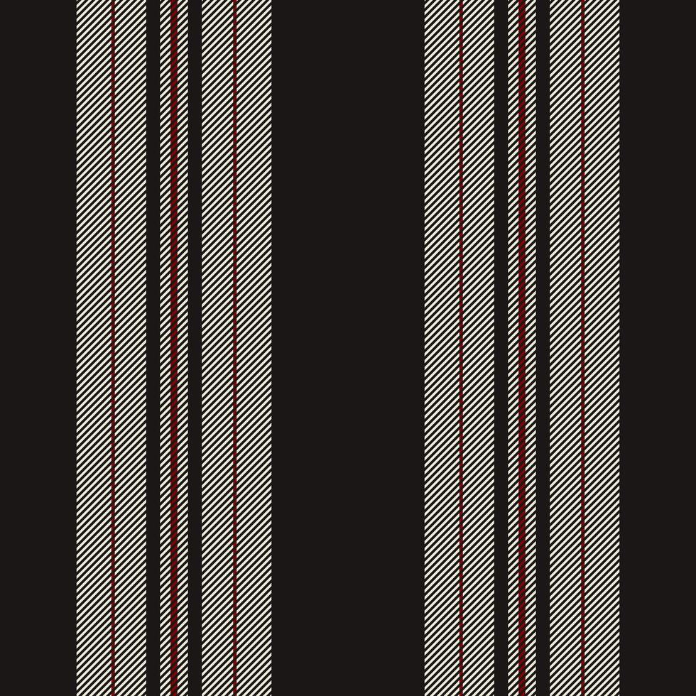 kit Linee banda vettore, semplice tessuto modello verticale. ordine sfondo struttura tessile senza soluzione di continuità nel nero e bianca colori. vettore