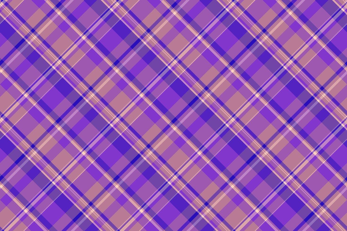 copia spazio modello sfondo dai un'occhiata, largo struttura tessuto tartan. allegro Natale senza soluzione di continuità tessile vettore plaid nel viola e viola colori.