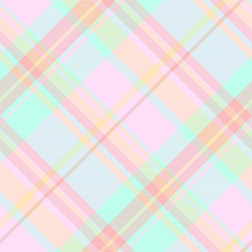 collage modello tartan struttura, vecchio stile tessuto dai un'occhiata senza soluzione di continuità. cerimonia sfondo vettore tessile plaid nel leggero e rosa pizzo colori.