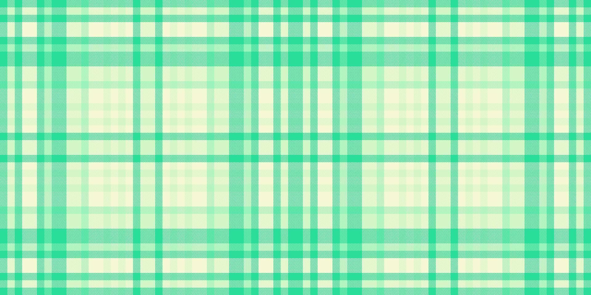 decorare plaid vettore senza soluzione di continuità, semplicità tartan modello tessuto. magro struttura tessile dai un'occhiata sfondo nel menta e leggero colori.