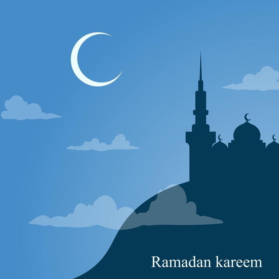 Ramadan sociale media inviare modello design , elegante piazza copertina con arabo ornamento vettore