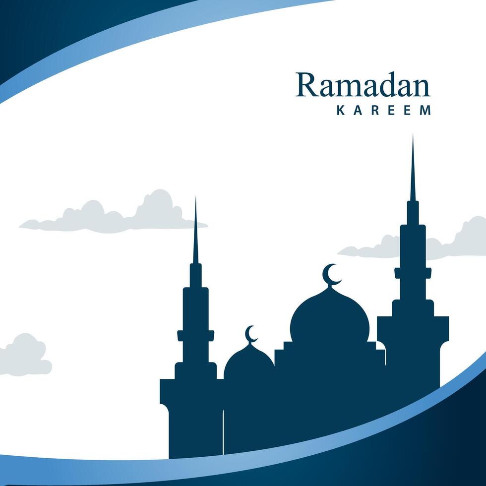 Ramadan sociale media inviare modello design , elegante piazza copertina con arabo ornamento vettore