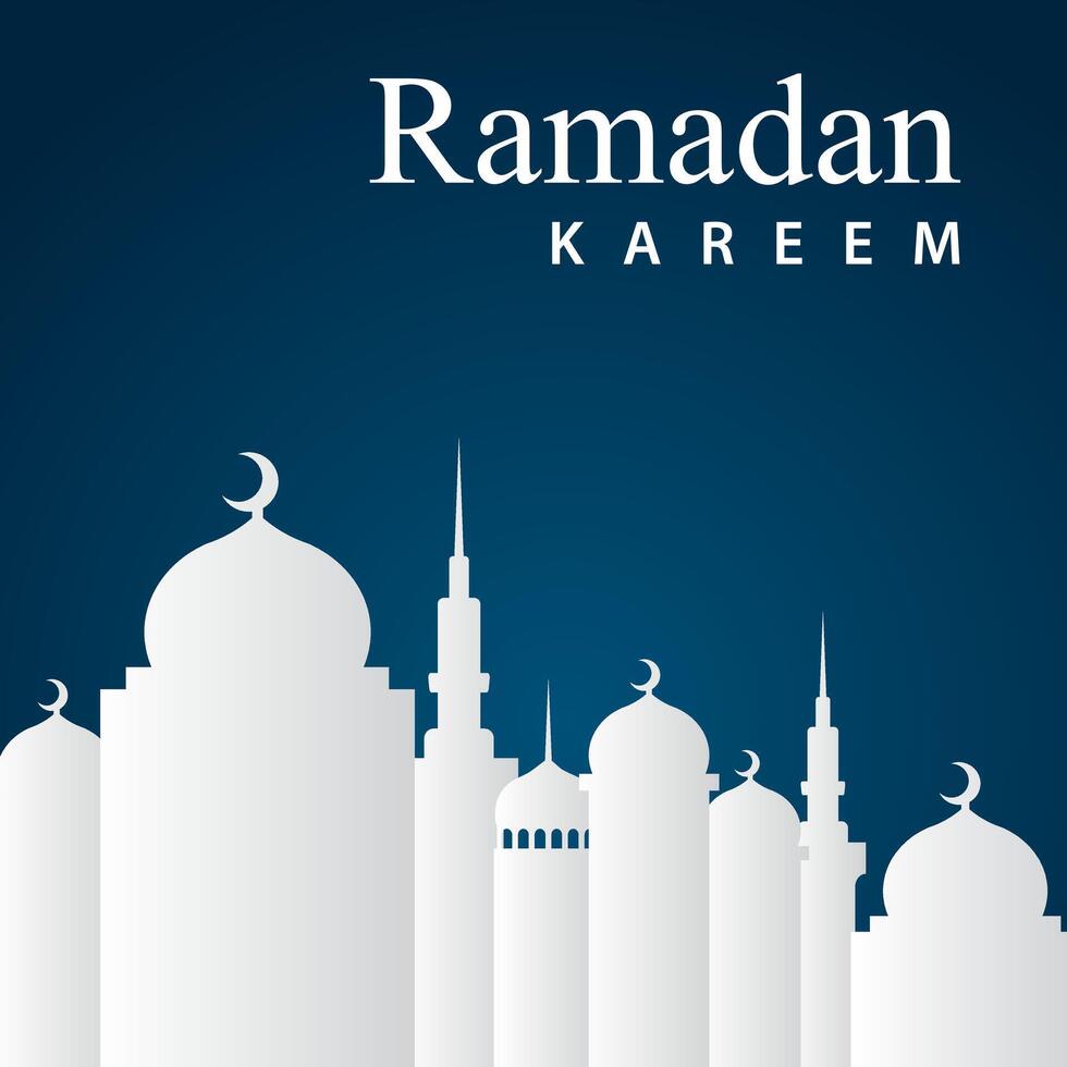 Ramadan sociale media inviare modello design , elegante piazza copertina con arabo ornamento vettore