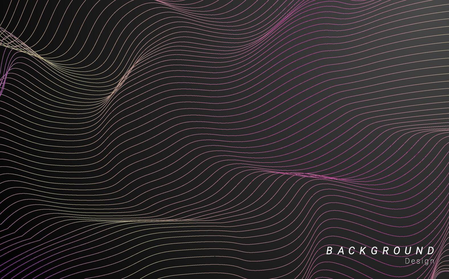 astratto onda sonora futuristico viola nero vettore sfondo design