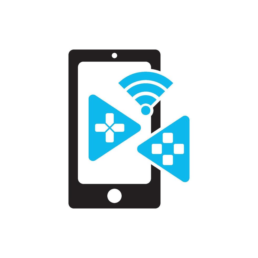 mobile gioco logo simbolo icona, vettore illustrazione design