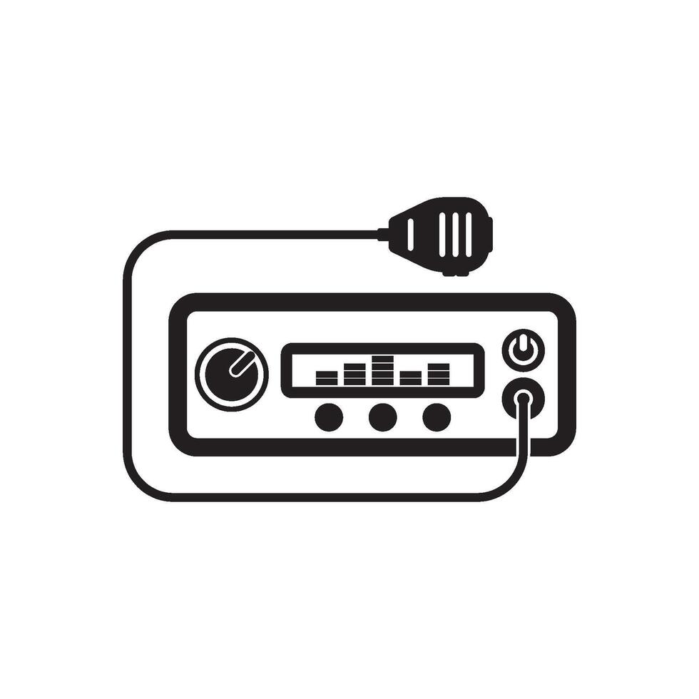 auto Radio simbolo logo icona, vettore illustrazione design
