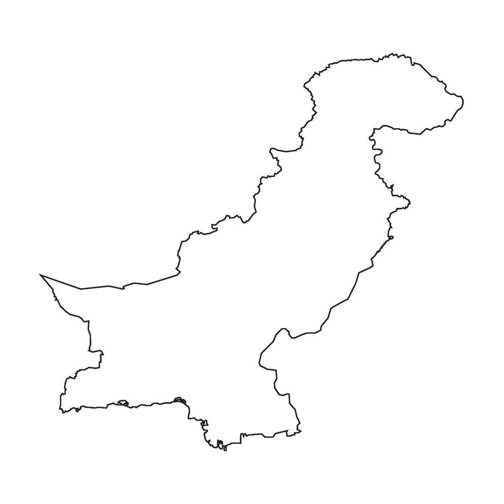 Pakistan carta geografica icona vettore