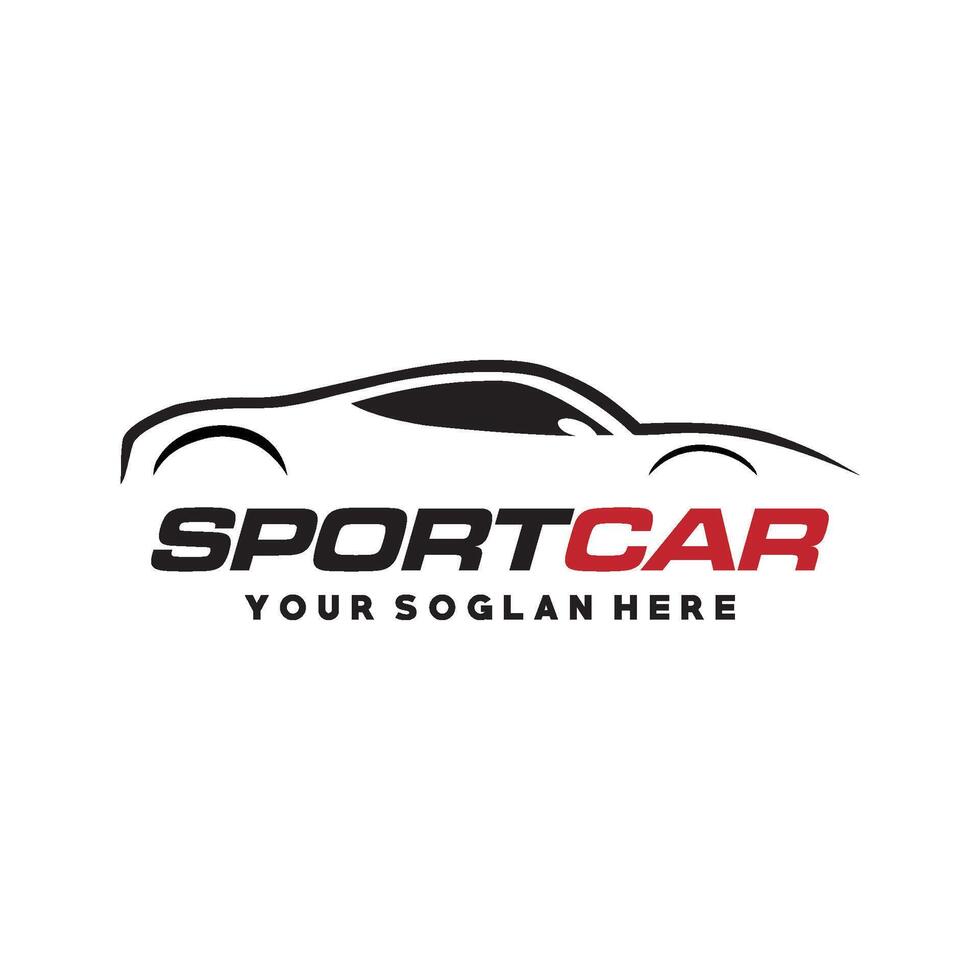 gli sport auto logo design vettore