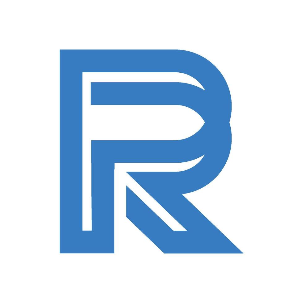 lettera r logo vettore