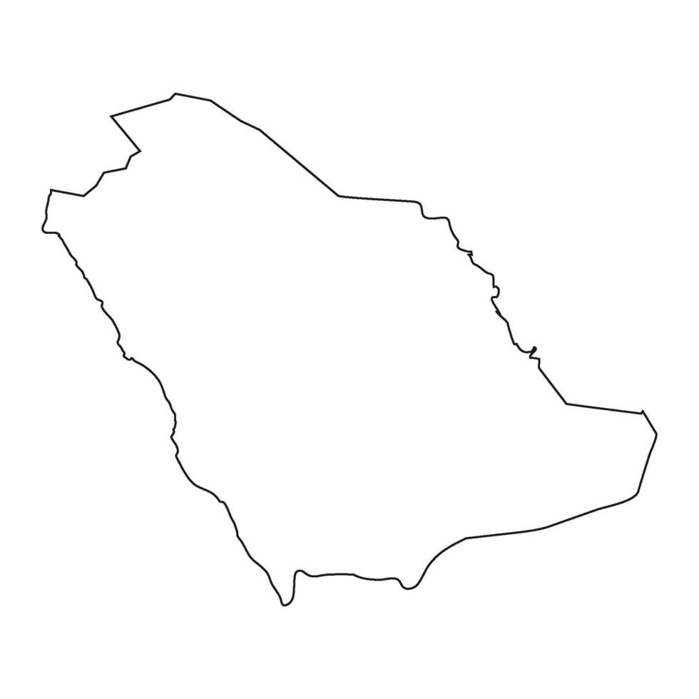 Arabia arabia carta geografica icona vettore