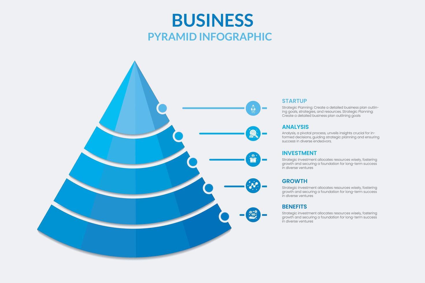 migliore di unico piramide Infografica modello 2024 - modificabile piramide vettore