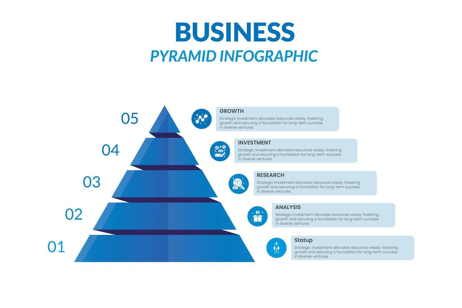 migliore di unico piramide Infografica modello 2024 - modificabile piramide vettore