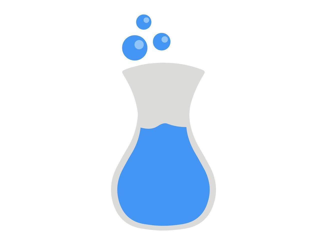 bicchiere con blu acqua illustrazione vettore