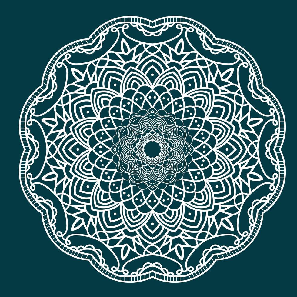 design di mandala di lusso vettore