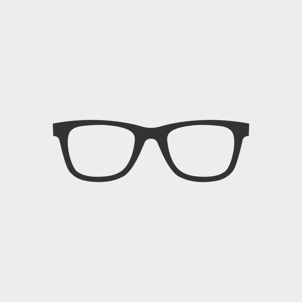 vettore bicchieri vettore icona. occhiali da sole, occhiali, isolato simbolo su bianca sfondo
