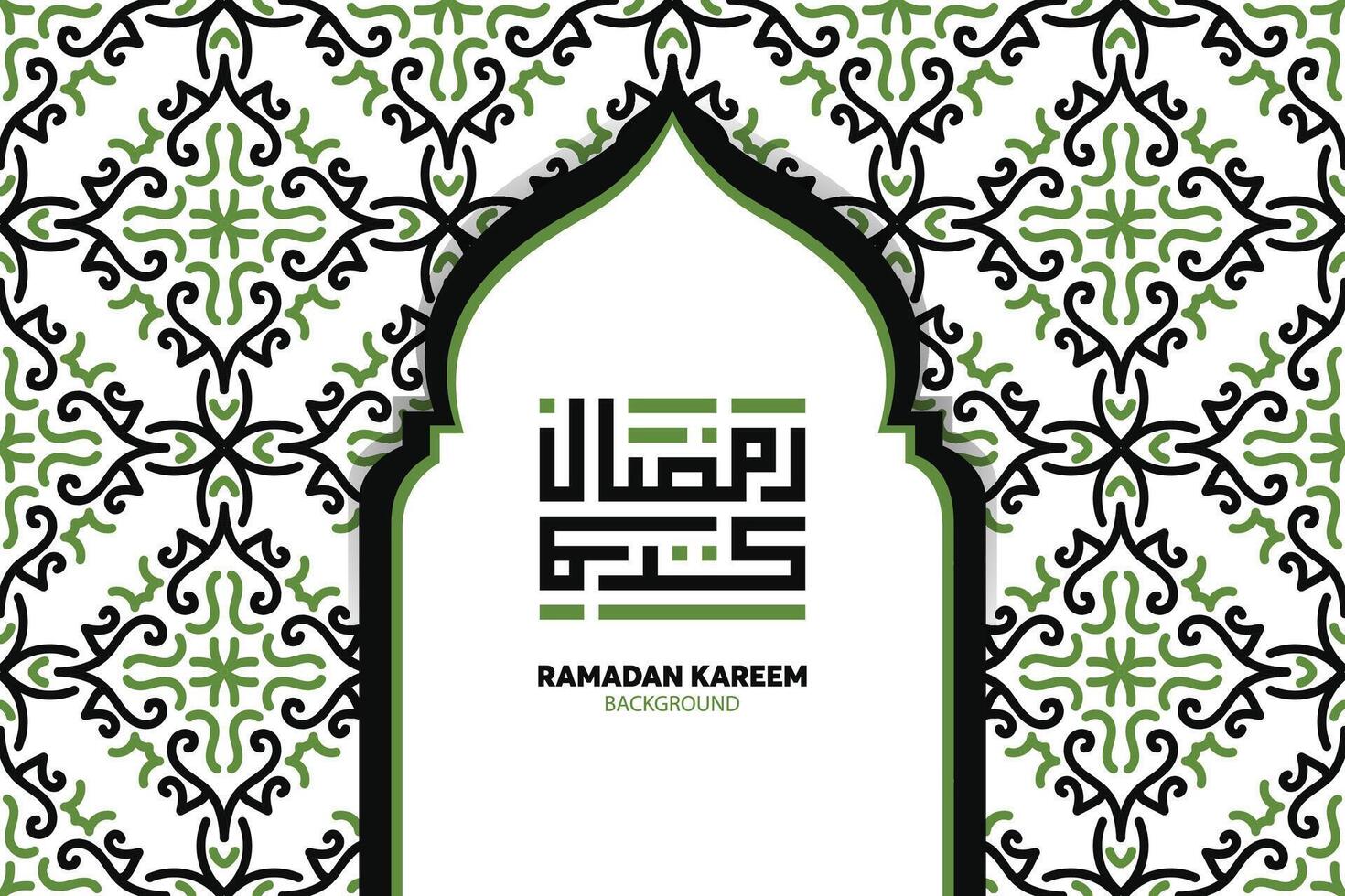 Ramadan kareem islamico design con Arabo modello e calligrafia vettore