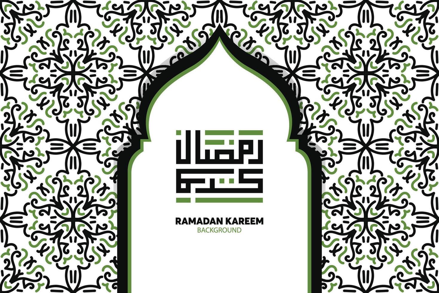Ramadan kareem islamico design con Arabo modello e calligrafia vettore