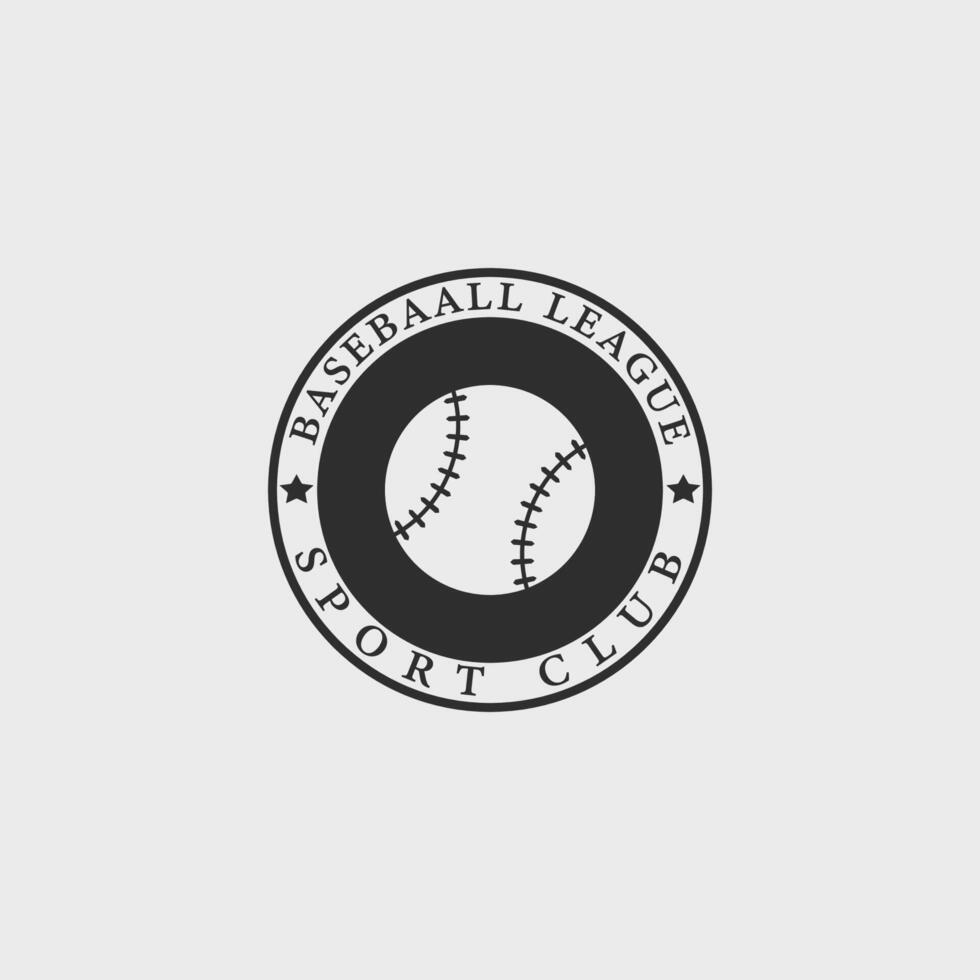 baseball sport club distintivo Vintage ▾ logo vettore illustrazione modello icona grafico design