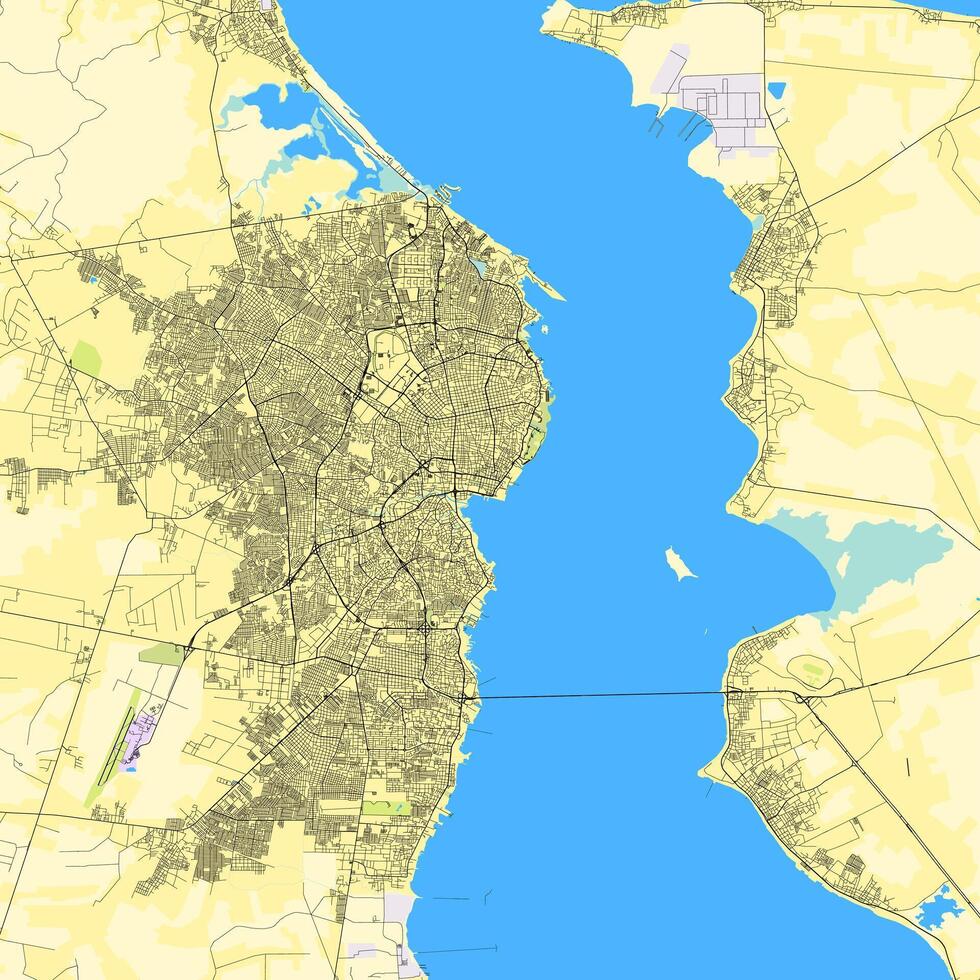 città carta geografica di Maracaibo, Zulia, Venezuela vettore