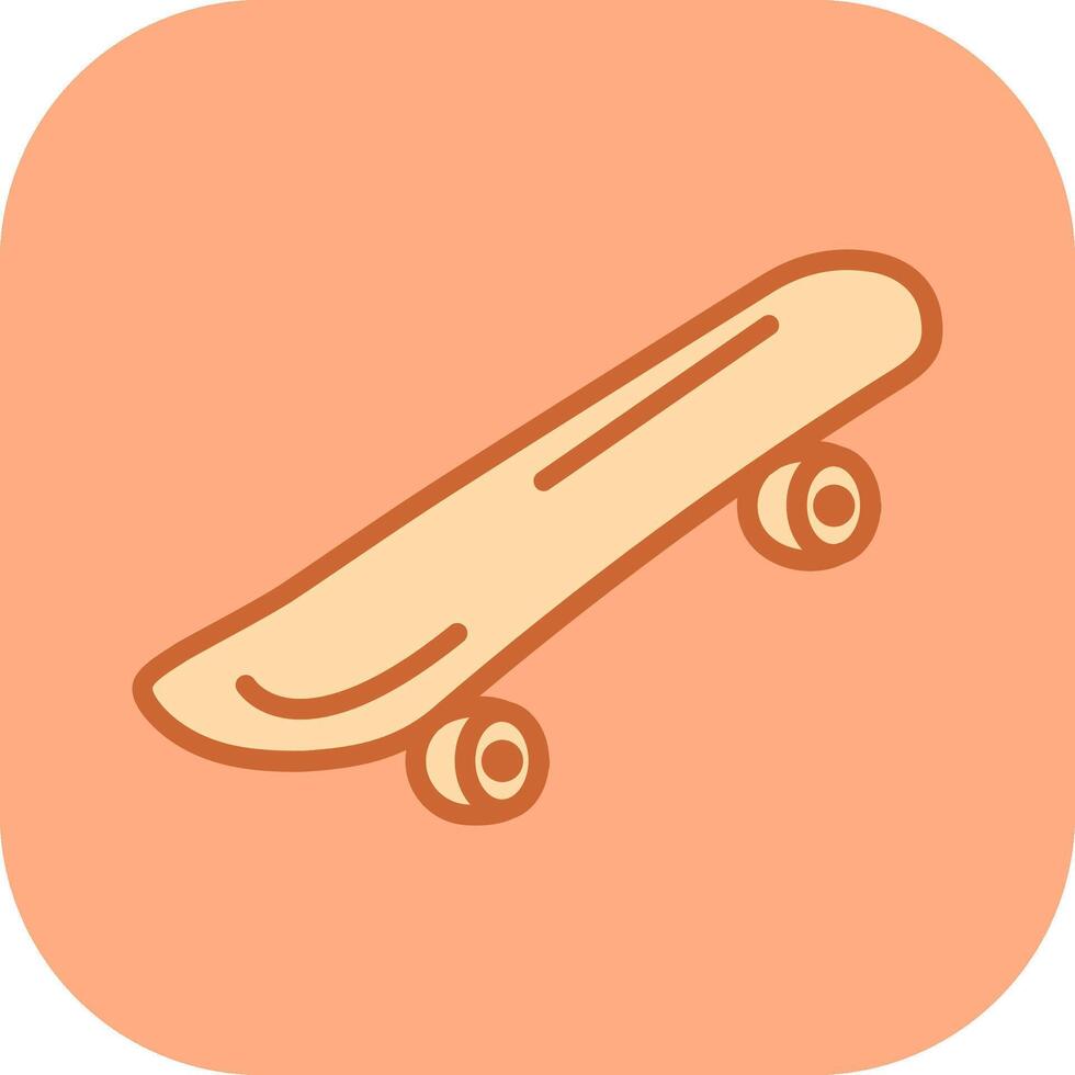 icona del vettore di skateboard
