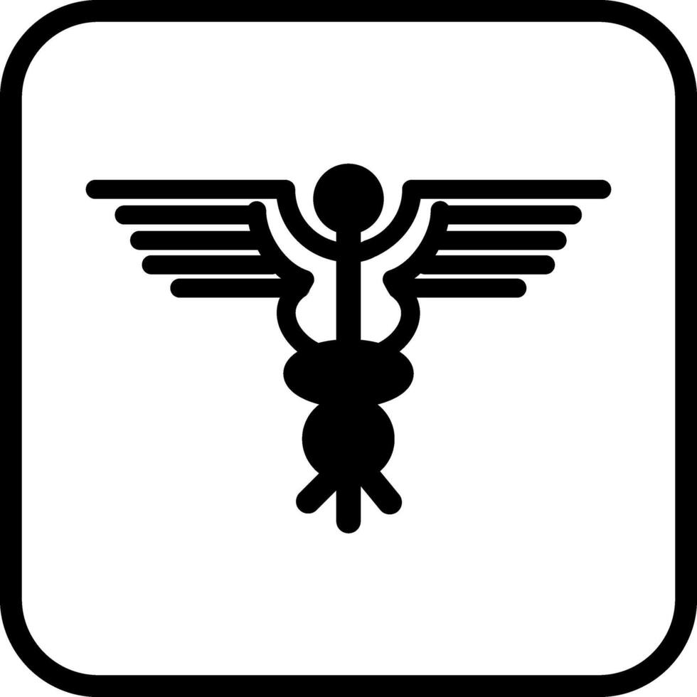 caduceo vettore icona