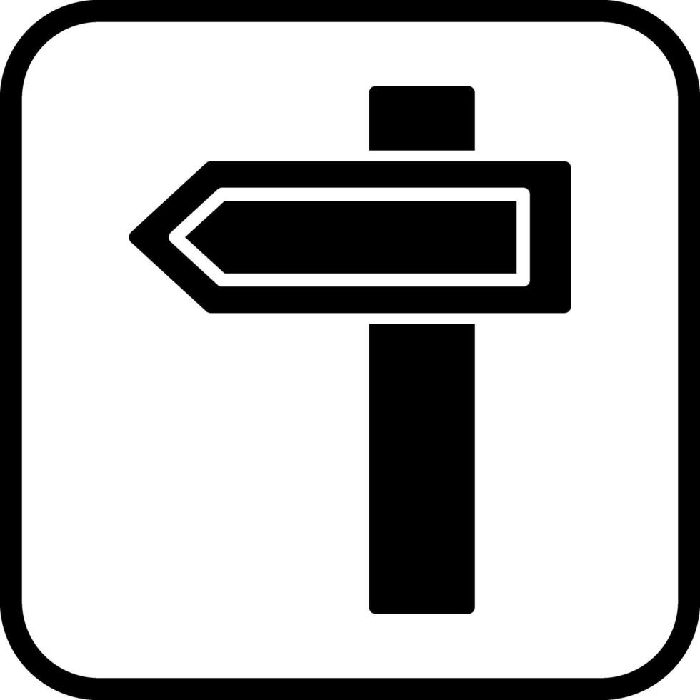 freccia sinistra vettore icona