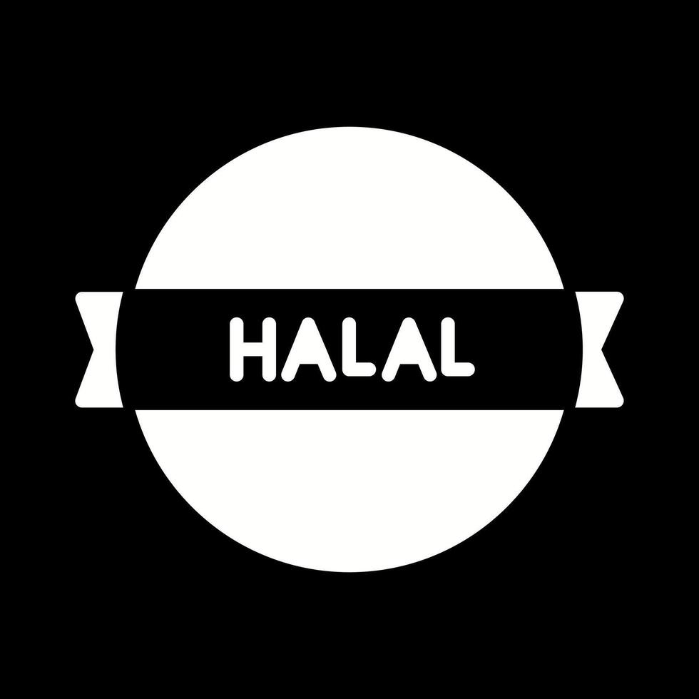 halal etichetta vettore icona