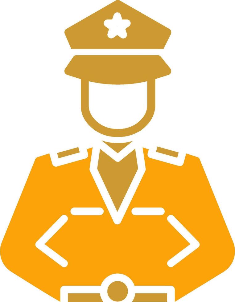 polizia uomo vettore icona