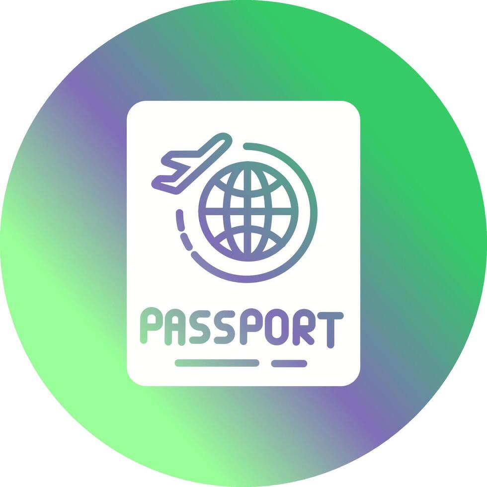 passaporto vettore icona