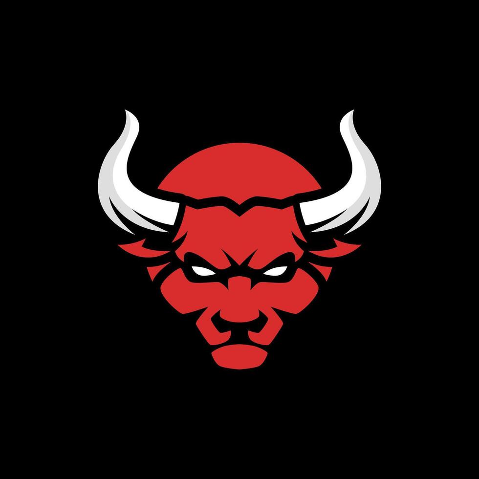 rosso Toro logo modello vettore