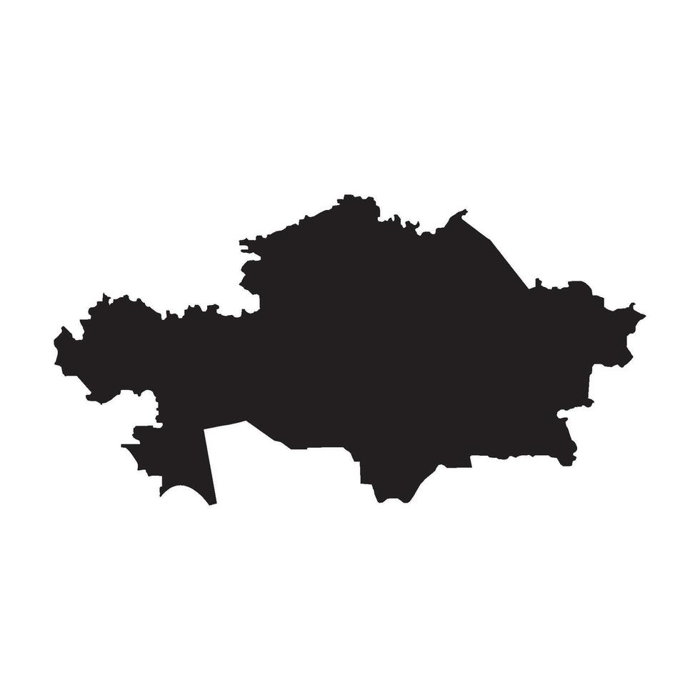 Kazakistan carta geografica icona vettore