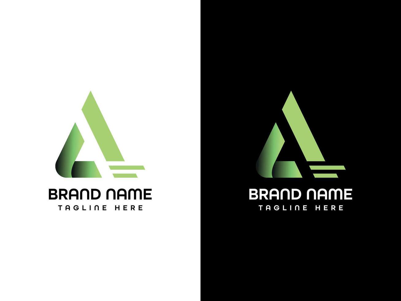 una lettera logo design vettore