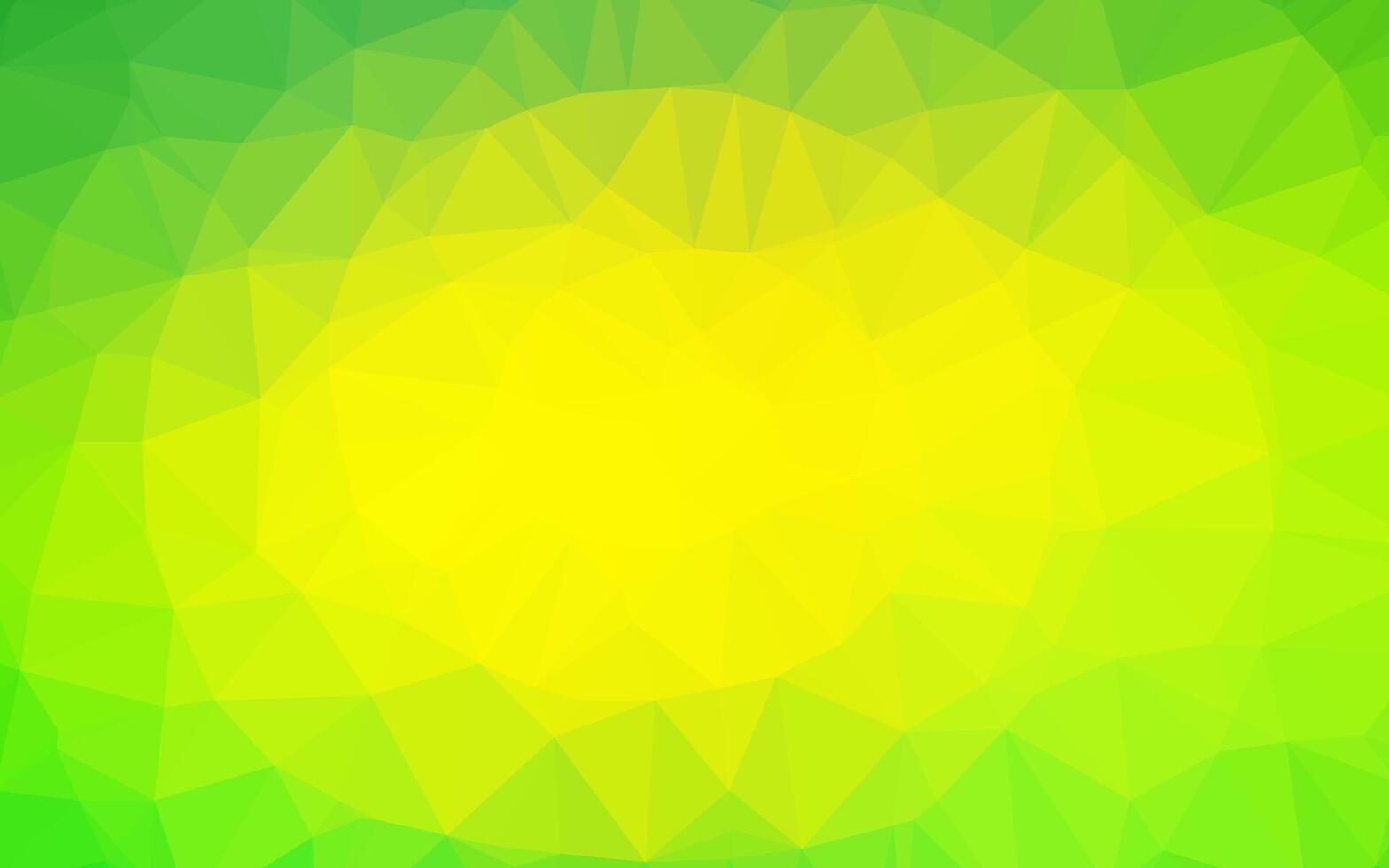 trama di mosaico triangolo vettoriale verde chiaro, giallo.