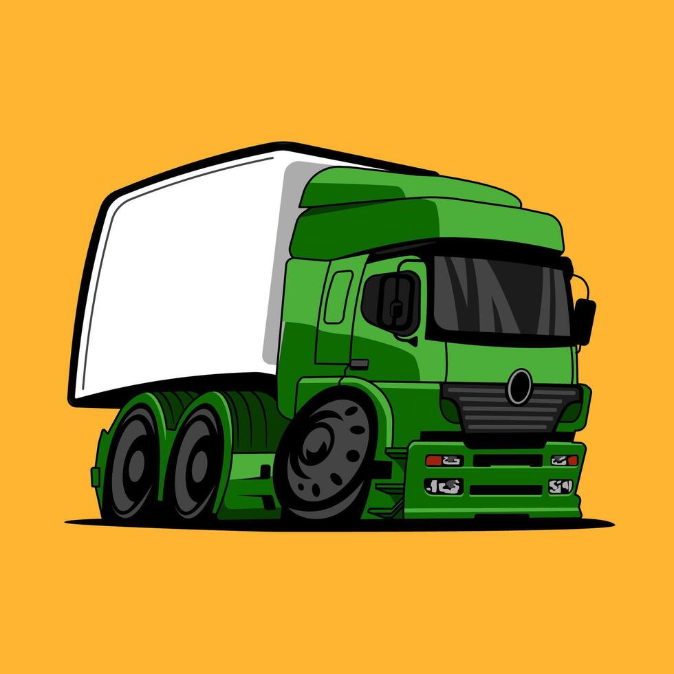 cartone animato camion illustrazione piatto vettore